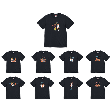 【オンライン限定】＜りそなグループ Bリーグオールスター 2026＞方言イラスト Tシャツ(ブラック)