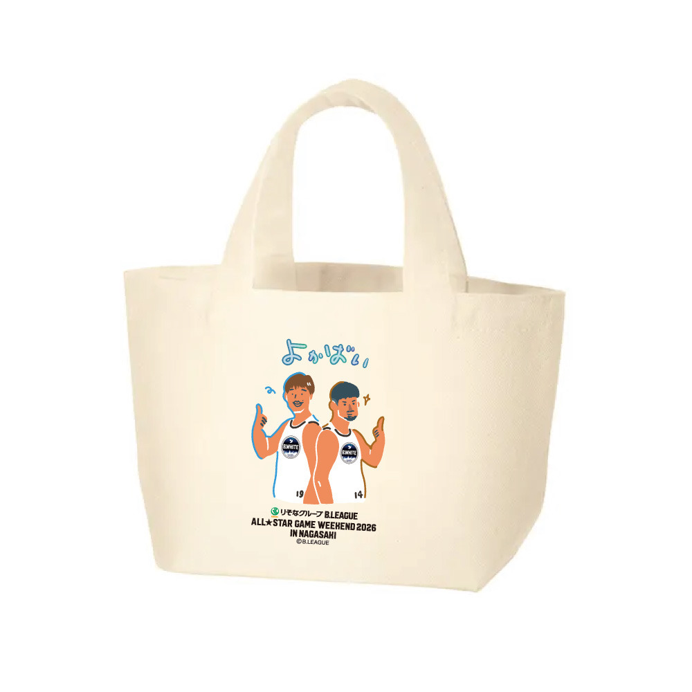 ＜りそなグループ Bリーグオールスター 2026＞方言イラスト ミニトートバッグ 詳細画像 よかばい 1