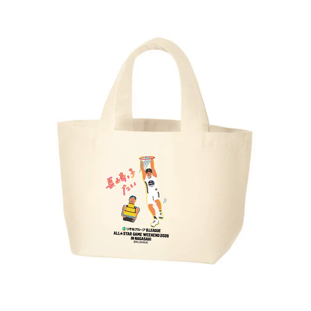 【オンライン限定】＜りそなグループ Bリーグオールスター 2026＞方言イラスト ミニトートバッグ 詳細画像 長崎っ子たい！ 1