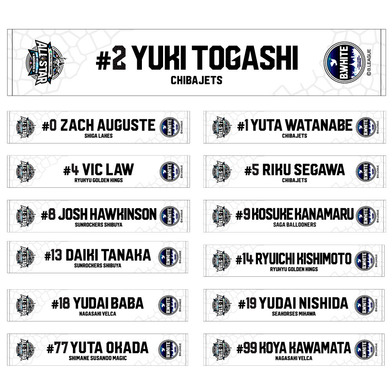 ＜りそなグループ Bリーグオールスター 2026＞マフラータオル（B.WHITE）