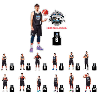 ＜りそなグループ Bリーグオールスター 2026＞ステッカー3枚セット（B.BLACK）