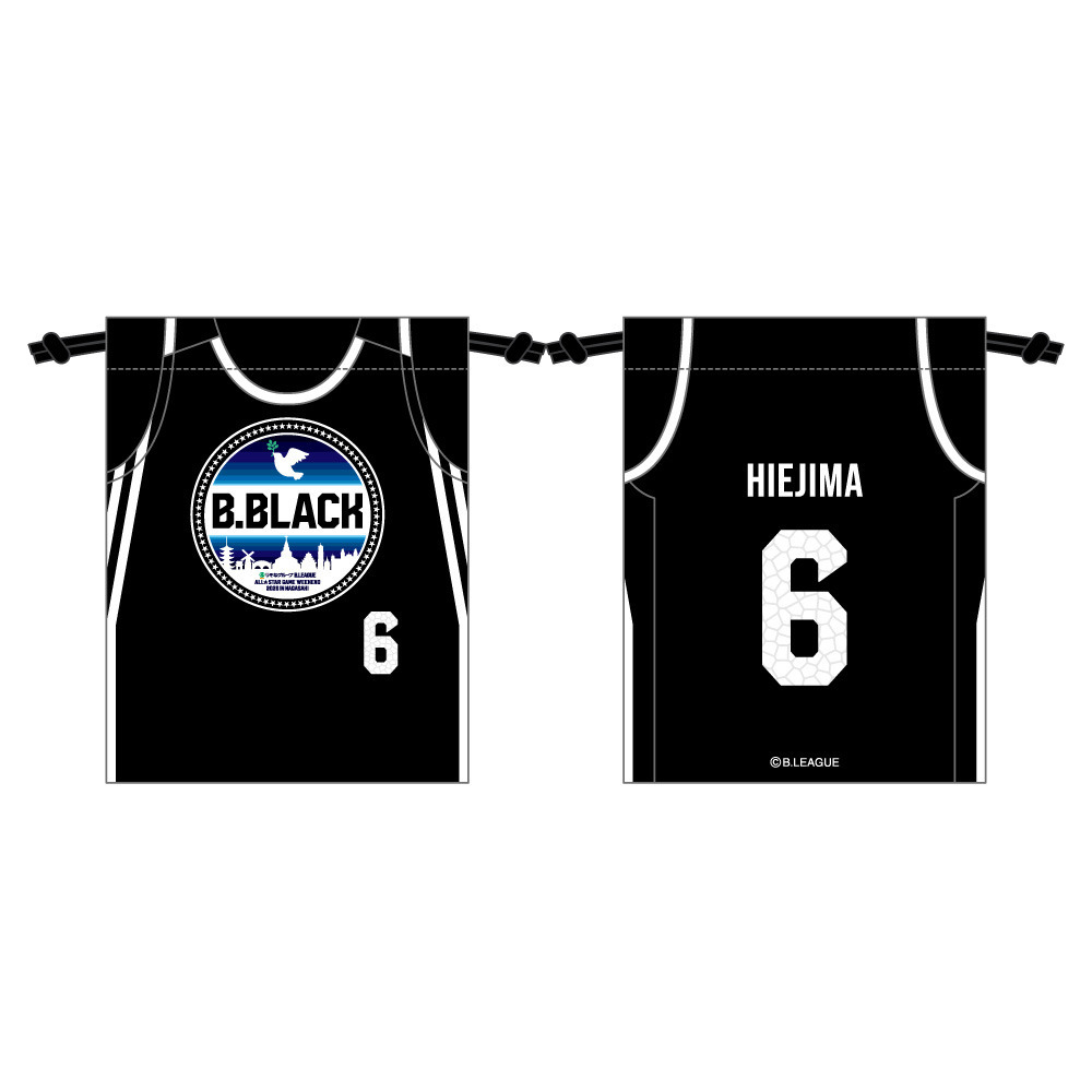 ＜りそなグループ Bリーグオールスター 2026＞巾着（B.BLACK） 詳細画像 B.BLACK 1