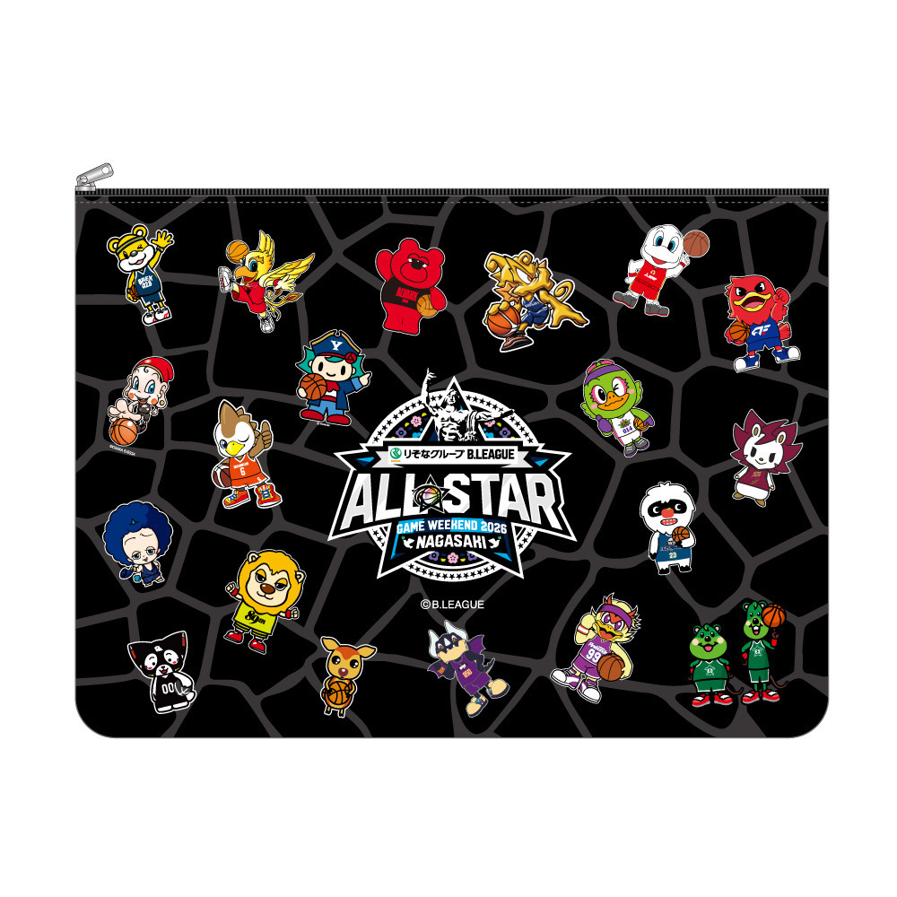 ＜りそなグループ Bリーグオールスター 2026＞ポーチ（マスコット） 詳細画像 1カラー 3