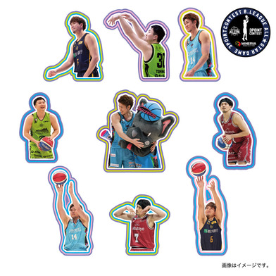 【オンライン限定】＜りそなグループ Bリーグオールスター 2026＞名場面フレークシールシート(B.LEAGUE ALL-STAR CONTESTS 2026)MINERVA 3POINT CONTEST
