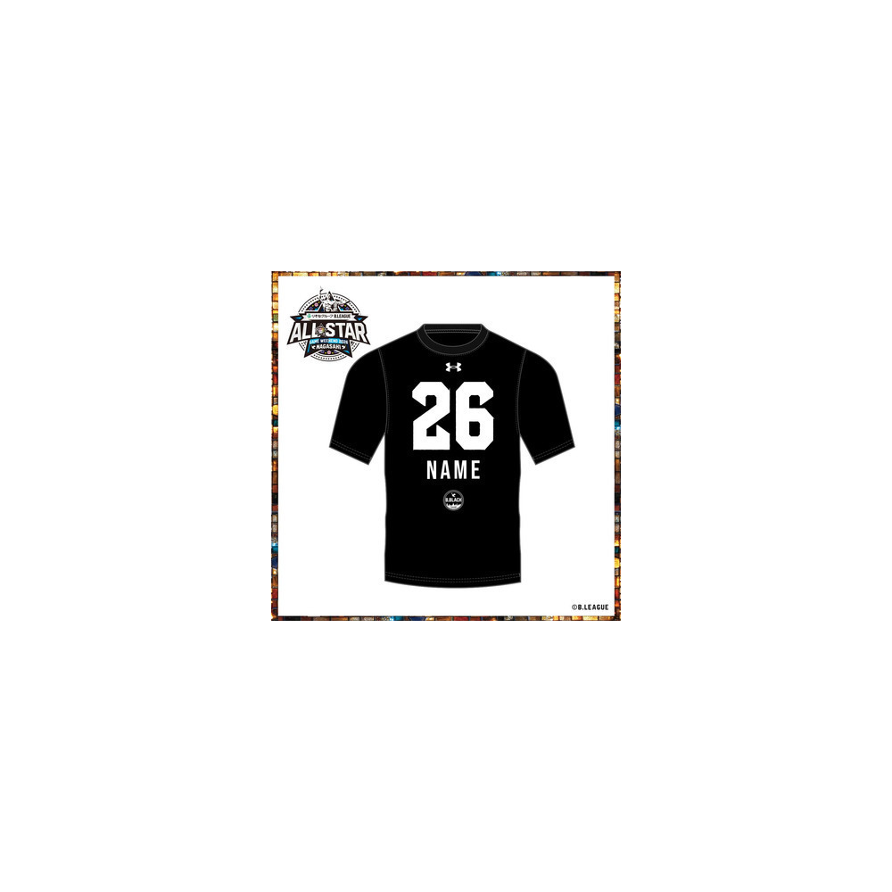 ＜りそなグループ Bリーグオールスター 2026＞ 半袖Tシャツ（B.BLACK）ネーム＆ナンバー加工あり 詳細画像 #42 FOTU（アイザック・フォトゥ） 1