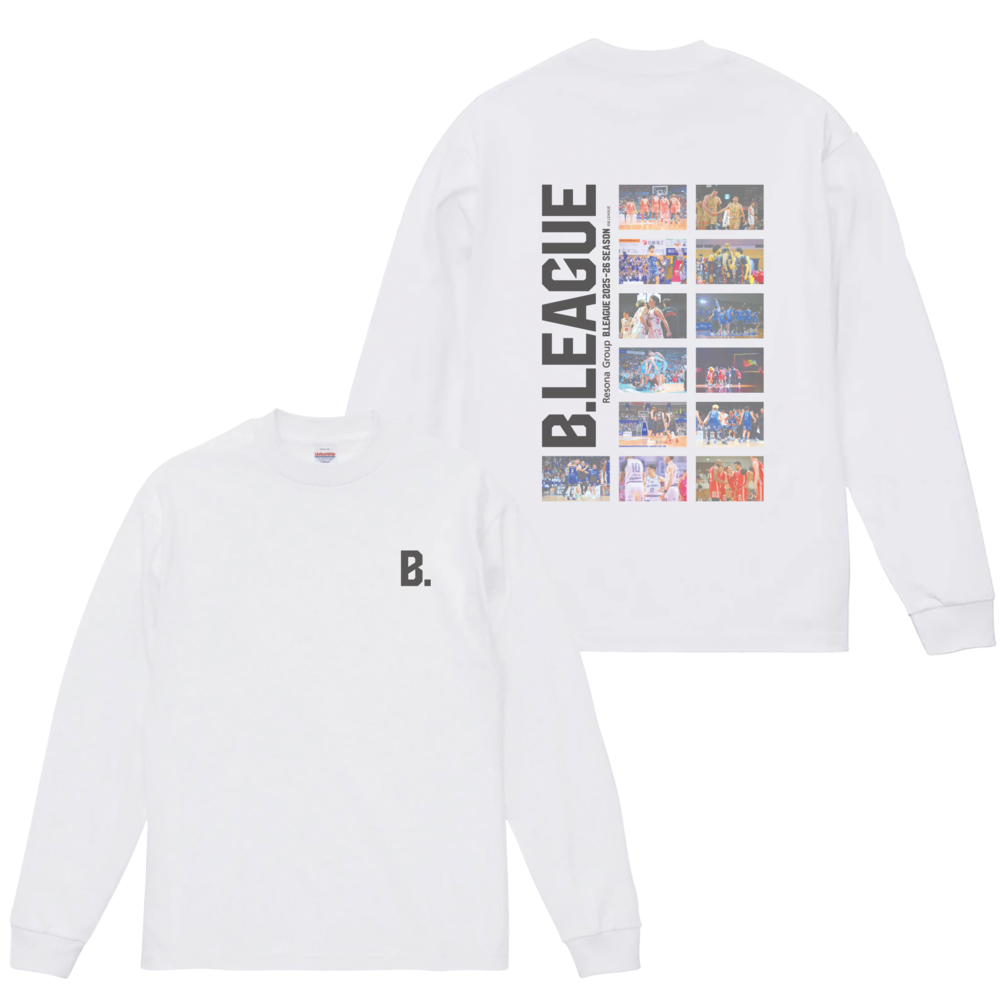 【B.LEAGUE AWARD SHOW 2025-26】SEASON MEMORIAL ロングTシャツ（B1西地区）WHITE 詳細画像 1カラー 1