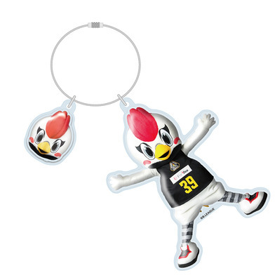 オンライン限定＜サンダくん＞ぷっくりデザインキーホルダー【B.LEAGUE MASCOT OF THE YEAR】