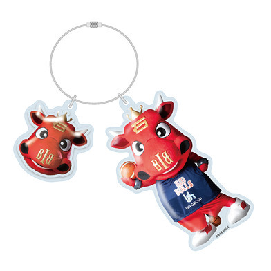 オンライン限定＜BULLZO＞ぷっくりデザインキーホルダー【B.LEAGUE MASCOT OF THE YEAR】
