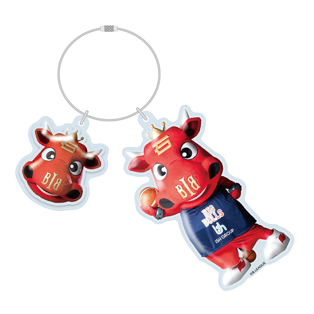 オンライン限定＜BULLZO＞ぷっくりデザインキーホルダー【B.LEAGUE MASCOT OF THE YEAR】 詳細画像 1カラー 1