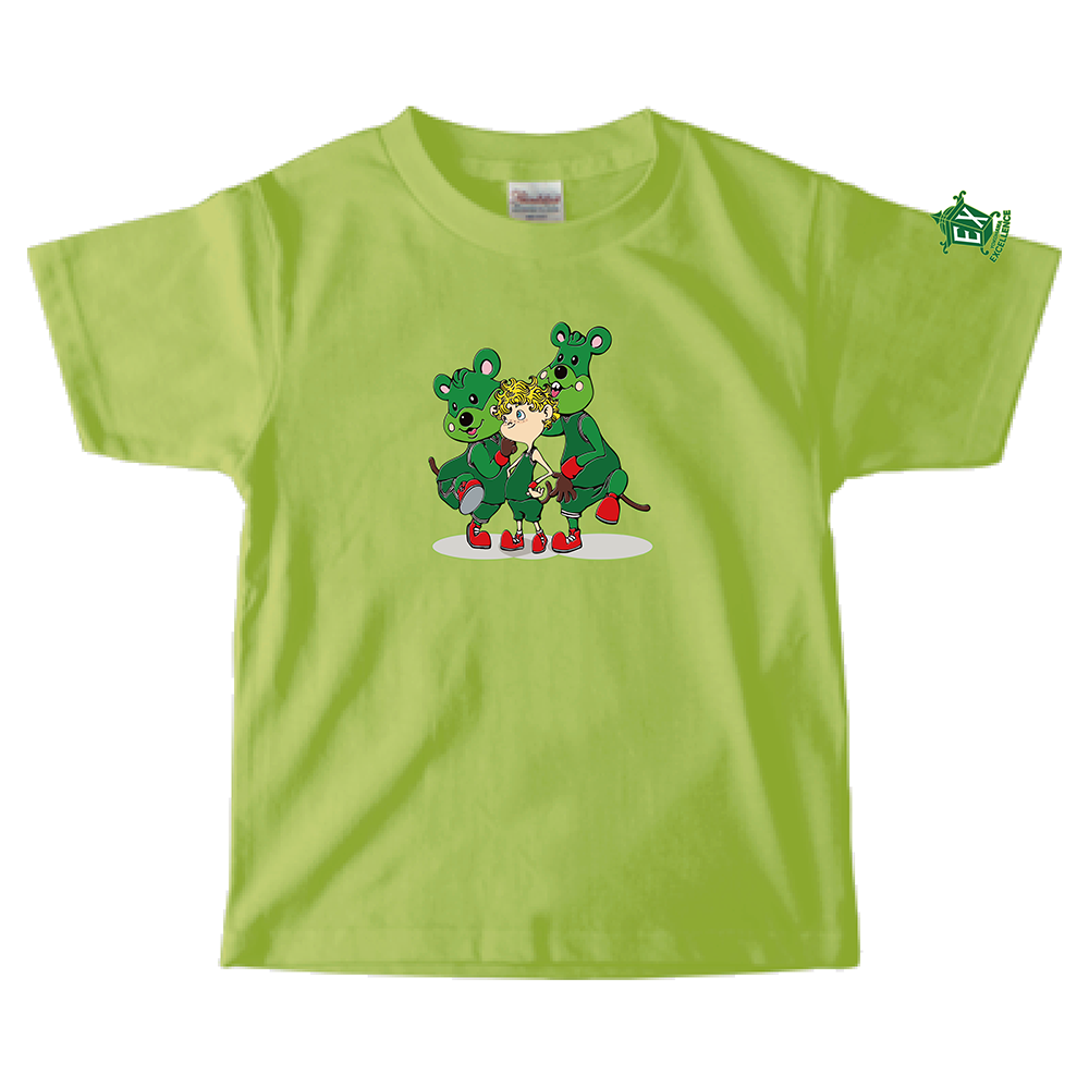 「映画 えんとつ町のプペル ~約束の時計台~」コラボキッズTシャツ(横浜エクセレンス) 詳細画像 グリーン 1