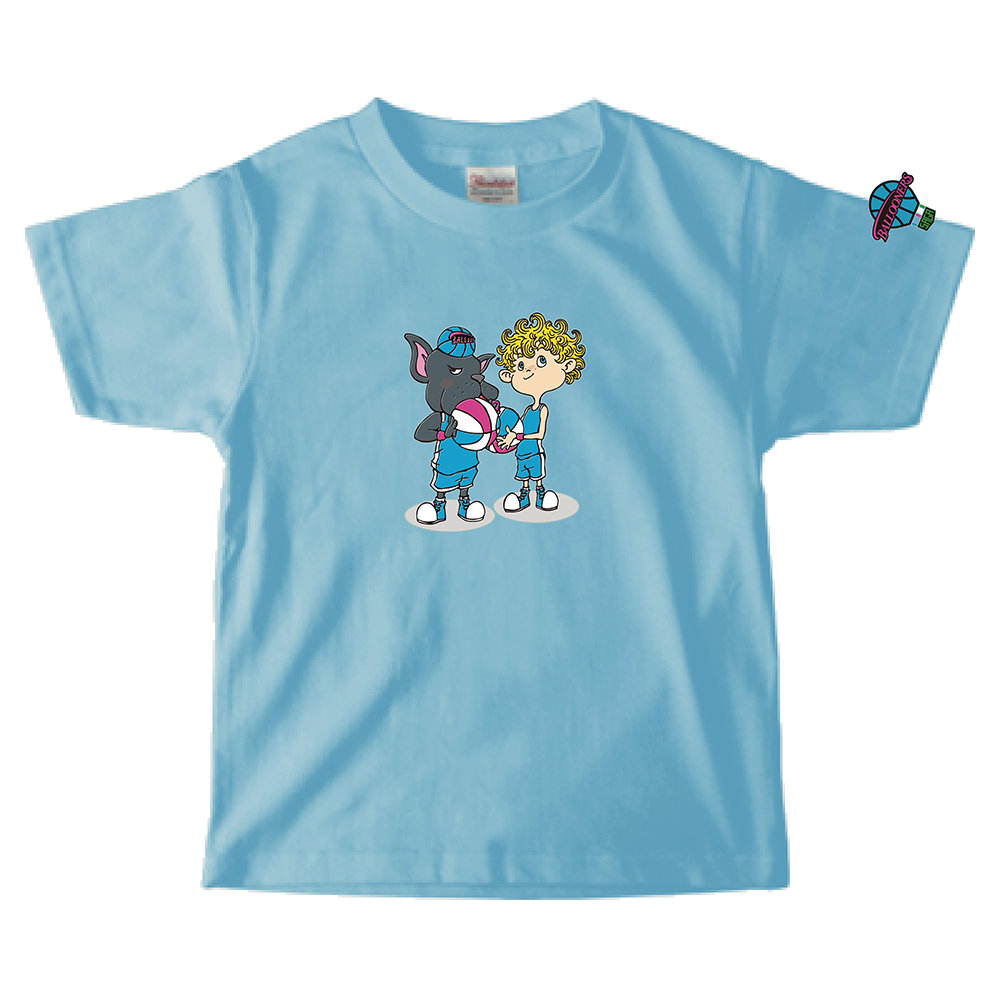 「映画 えんとつ町のプペル ~約束の時計台~」コラボキッズTシャツ(佐賀バルーナーズ) 詳細画像 ライトブルー 1