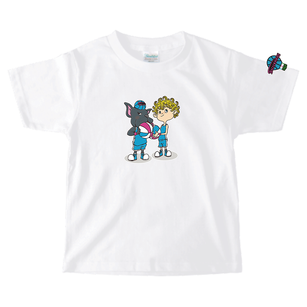 「映画 えんとつ町のプペル ~約束の時計台~」コラボキッズTシャツ(佐賀バルーナーズ) 詳細画像 ホワイト 1