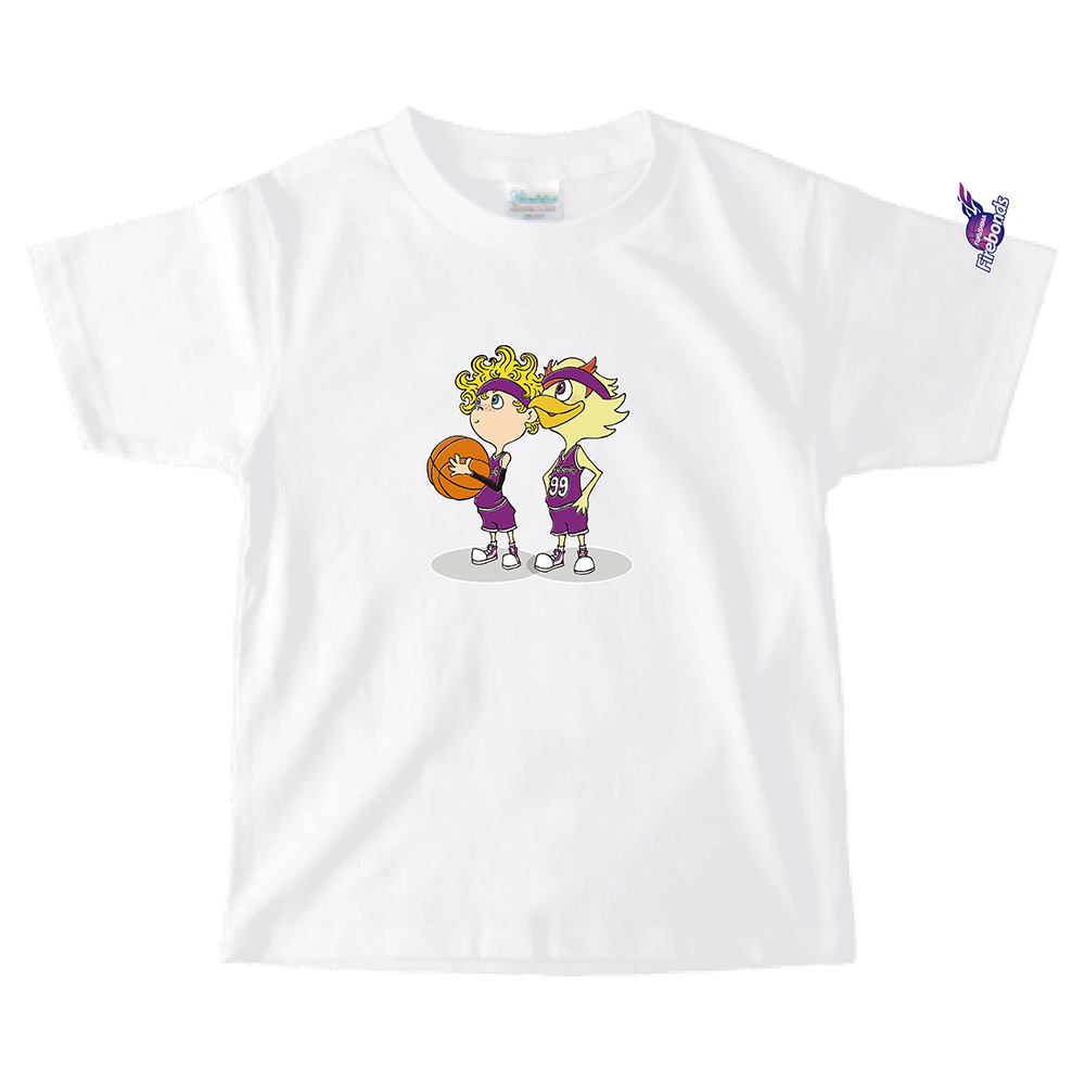 「映画 えんとつ町のプペル ~約束の時計台~」コラボキッズTシャツ(福島ファイヤーボンズ) 詳細画像 ホワイト 1