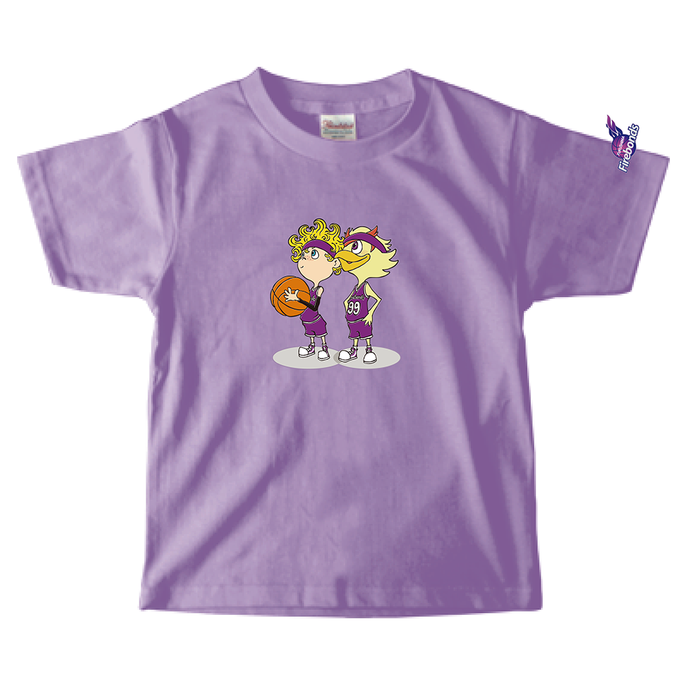 「映画 えんとつ町のプペル ~約束の時計台~」コラボキッズTシャツ(福島ファイヤーボンズ) 詳細画像 ライトパープル 1