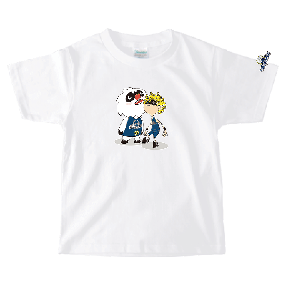 「映画 えんとつ町のプペル ~約束の時計台~」コラボキッズTシャツ(信州ブレイブウォリアーズ) 詳細画像 ホワイト 1