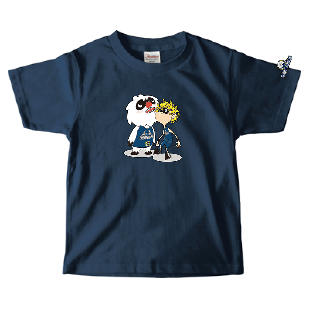 「映画 えんとつ町のプペル ~約束の時計台~」コラボキッズTシャツ(信州ブレイブウォリアーズ) 詳細画像 ブルー 1