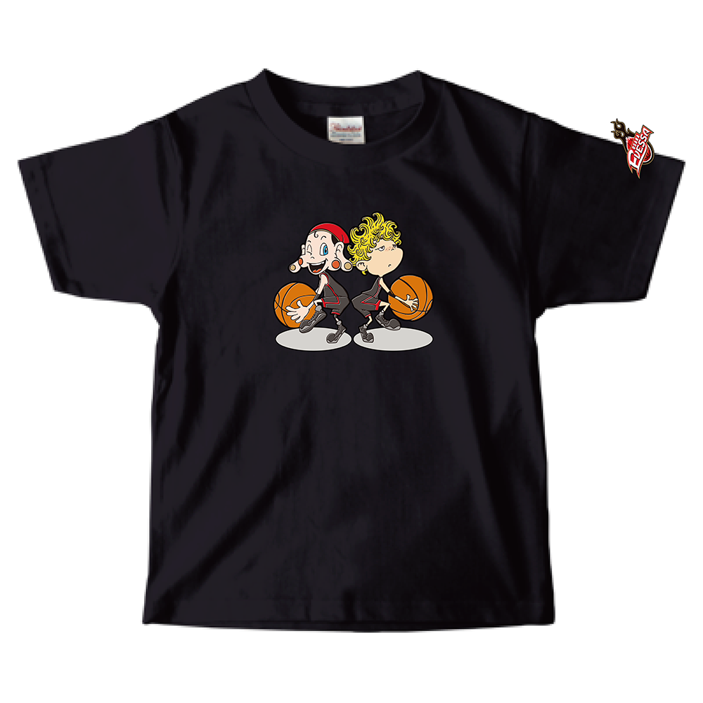 「映画 えんとつ町のプペル ~約束の時計台~」コラボキッズTシャツ(大阪エヴェッサ) 詳細画像 ブラック 1