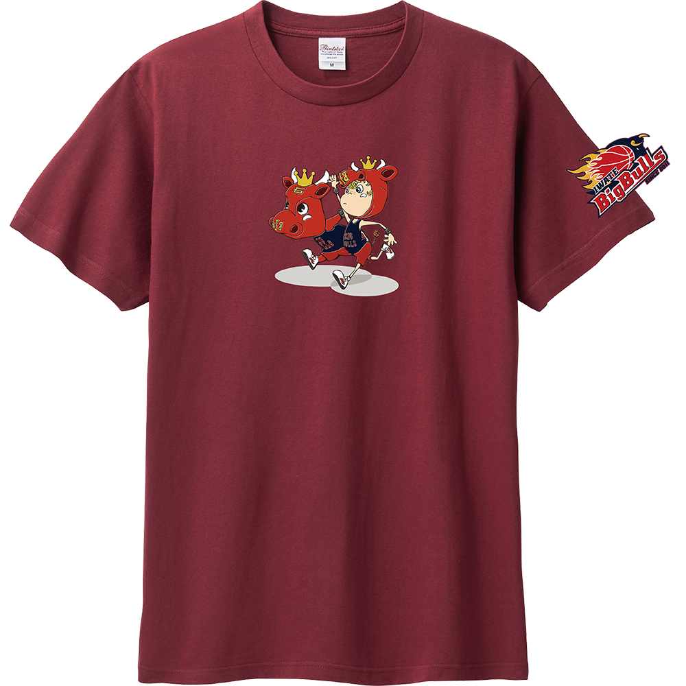 「映画 えんとつ町のプペル ~約束の時計台~」コラボTシャツ(岩手ビッグブルズ) 詳細画像 バーガンディ 1