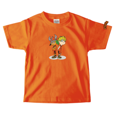 「映画 えんとつ町のプペル ~約束の時計台~」コラボキッズTシャツ(愛媛オレンジバイキングス)