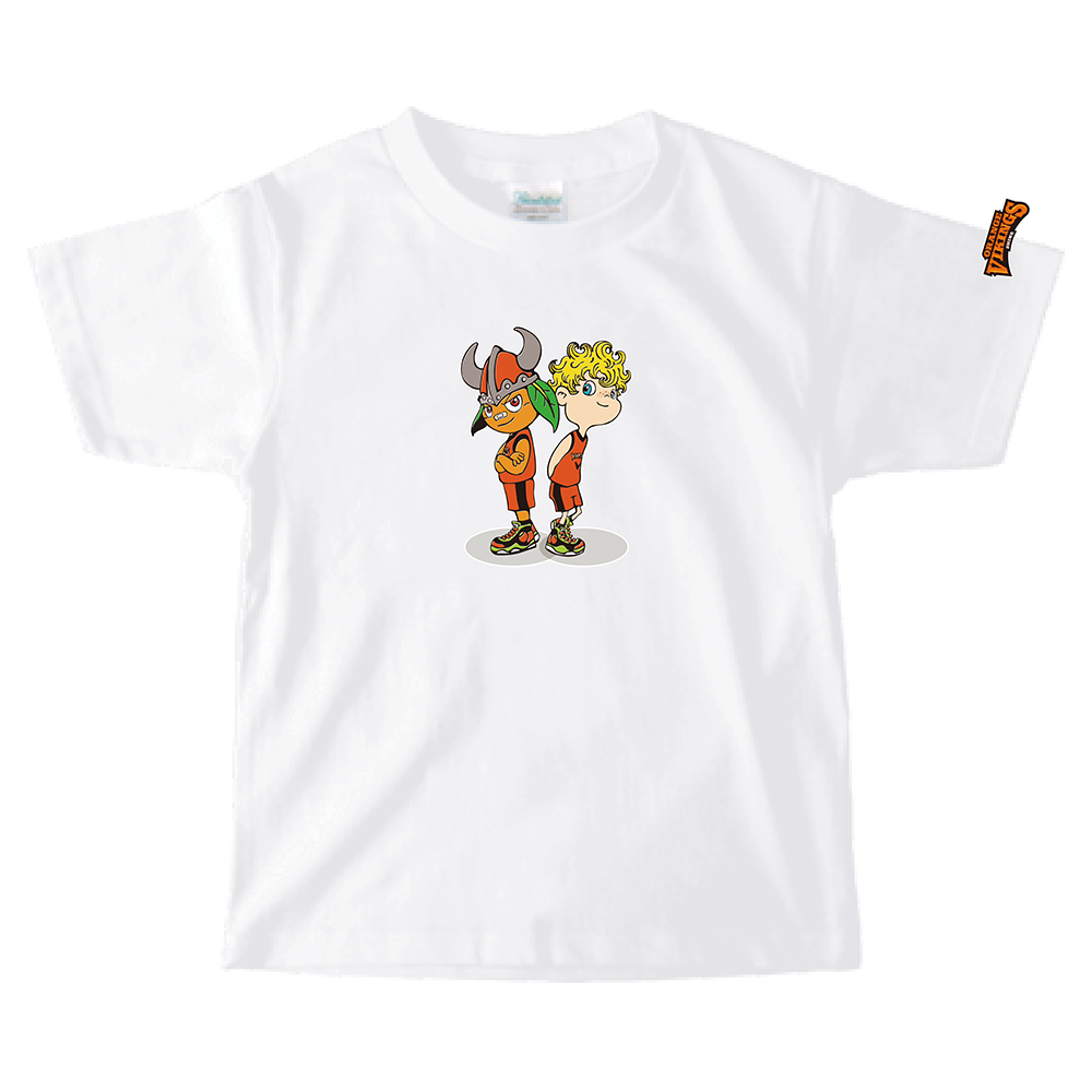 「映画 えんとつ町のプペル ~約束の時計台~」コラボキッズTシャツ(愛媛オレンジバイキングス) 詳細画像 ホワイト 1