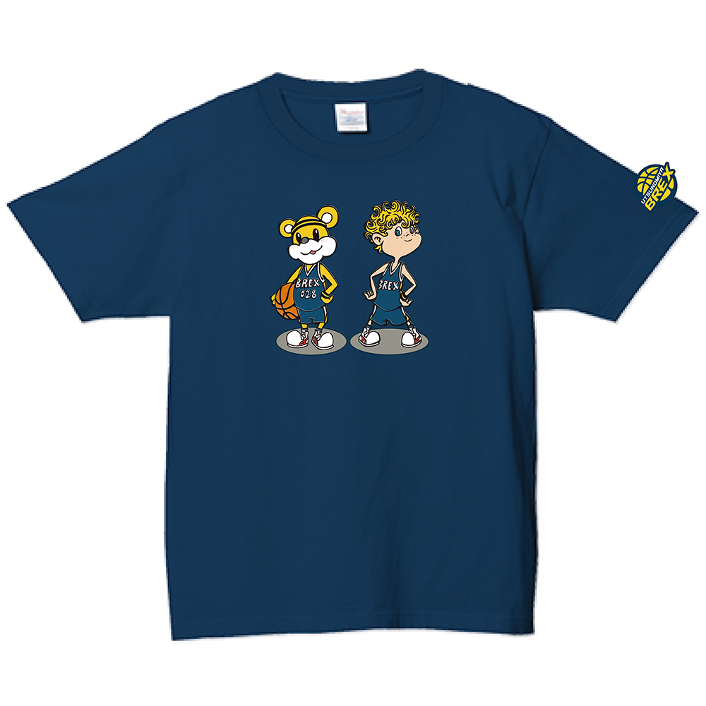 「映画 えんとつ町のプペル ~約束の時計台~」コラボキッズTシャツ(宇都宮ブレックス) 詳細画像 ヘイジーネイビー 1