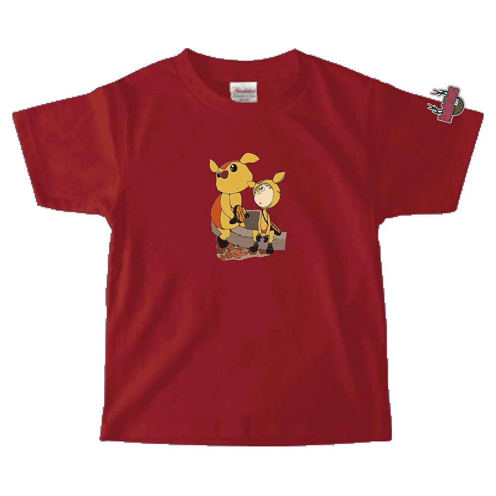 「映画 えんとつ町のプペル ~約束の時計台~」コラボキッズTシャツ(バンビシャス奈良) 詳細画像 レッド 1