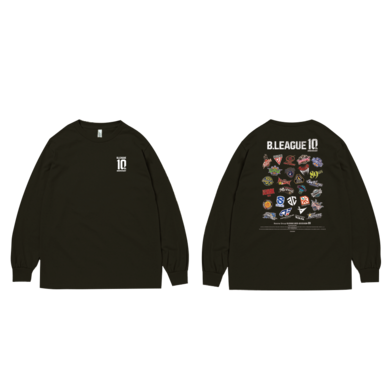 【全2色】B.LEAGUE 10th ANNIVERSARY B1 ALL CLUB LONG SLEEVE T-shirt