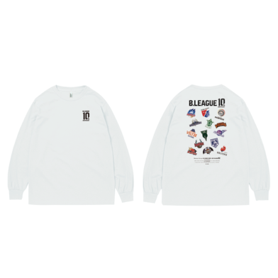 【全2色】B.LEAGUE 10th ANNIVERSARY B2 ALL CLUB LONG SLEEVE T-shirt