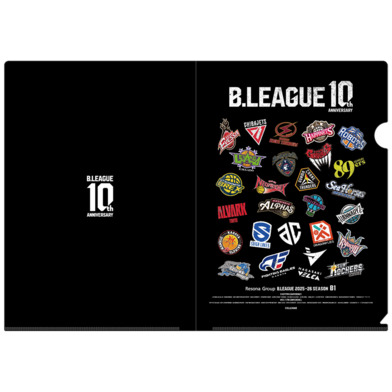 【2枚セット】B.LEAGUE 10th ANNIVERSARY B1 ALL CLUBクリアファイル