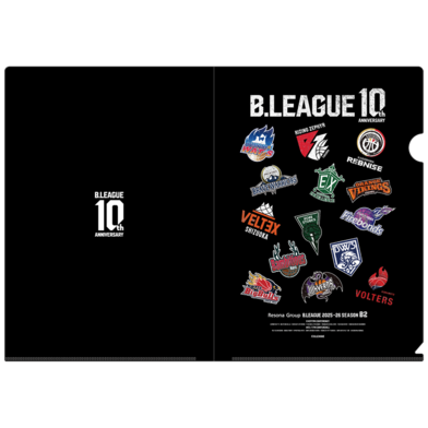 【2枚セット】B.LEAGUE 10th ANNIVERSARY B2 ALL CLUBクリアファイル
