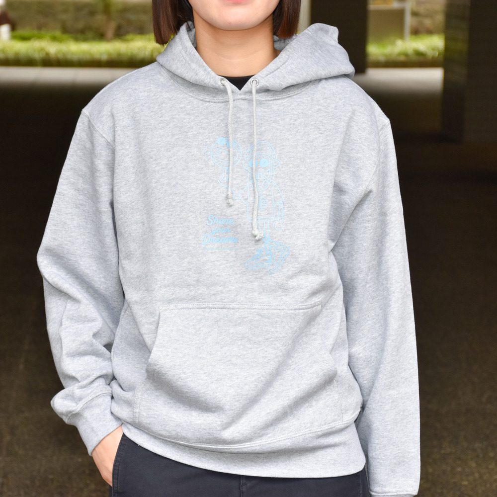 【全4色】B.LEAGUE 10th ANNIVERSARY Girl Graphic PO Hoodie 詳細画像 ミックスグレー 2