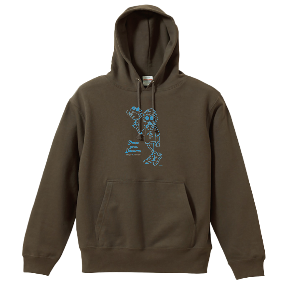 【全4色】B.LEAGUE 10th ANNIVERSARY Girl Graphic PO Hoodie 詳細画像 チャコール 1