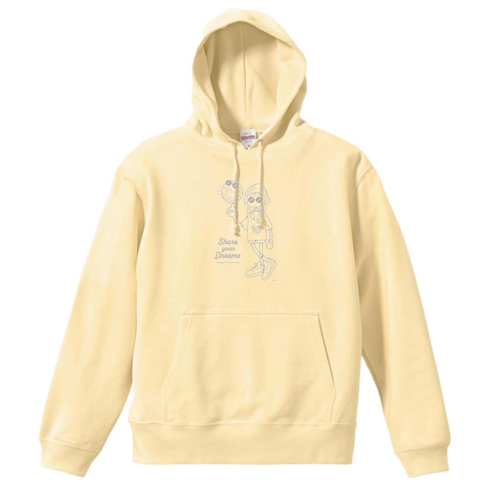 【全4色】B.LEAGUE 10th ANNIVERSARY Girl Graphic PO Hoodie 詳細画像 ナチュラル 1