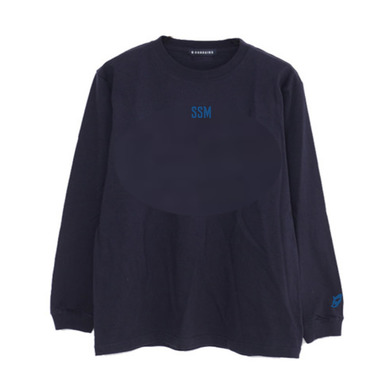 Embroidery long sleeveT-shirts　NAVY