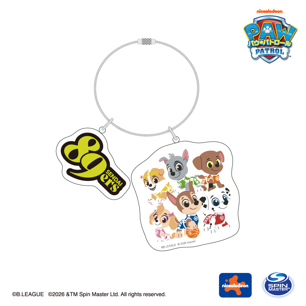 パウ･パトロールコラボ クラブロゴ入りアクリルキーホルダー(仙台89ERS) 詳細画像 1カラー 1