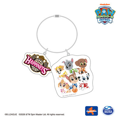 パウ･パトロールコラボ クラブロゴ入りアクリルキーホルダー(秋田ノーザンハピネッツ)