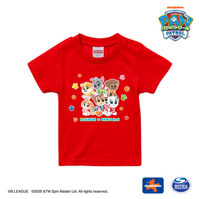 パウ･パトロールコラボ キッズTシャツ(レッド)