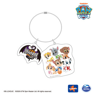 パウ･パトロールコラボ クラブロゴ入りアクリルキーホルダー(山形ワイヴァンズ)
