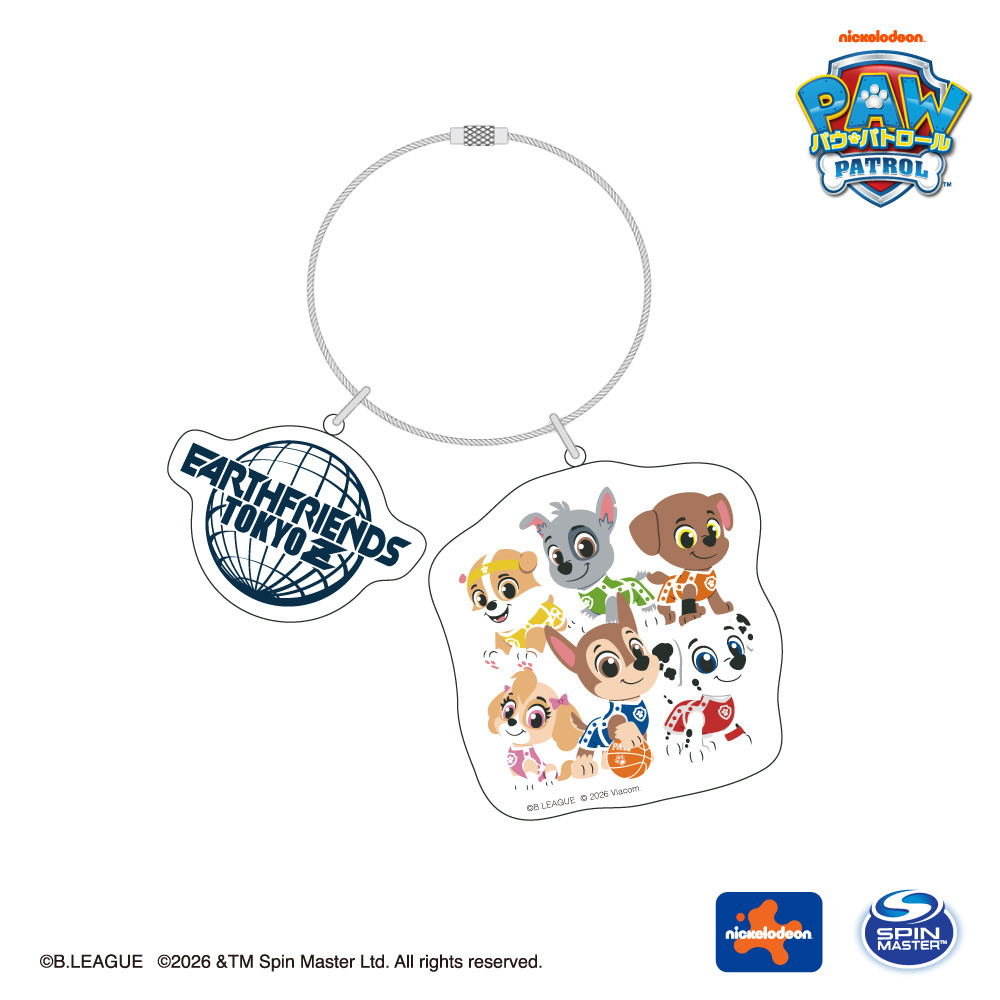 パウ･パトロールコラボ クラブロゴ入りアクリルキーホルダー(アースフレンズ東京Z) 詳細画像 1カラー 1