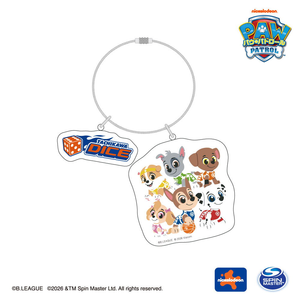 パウ･パトロールコラボ クラブロゴ入りアクリルキーホルダー(立川ダイス) 詳細画像 1カラー 1