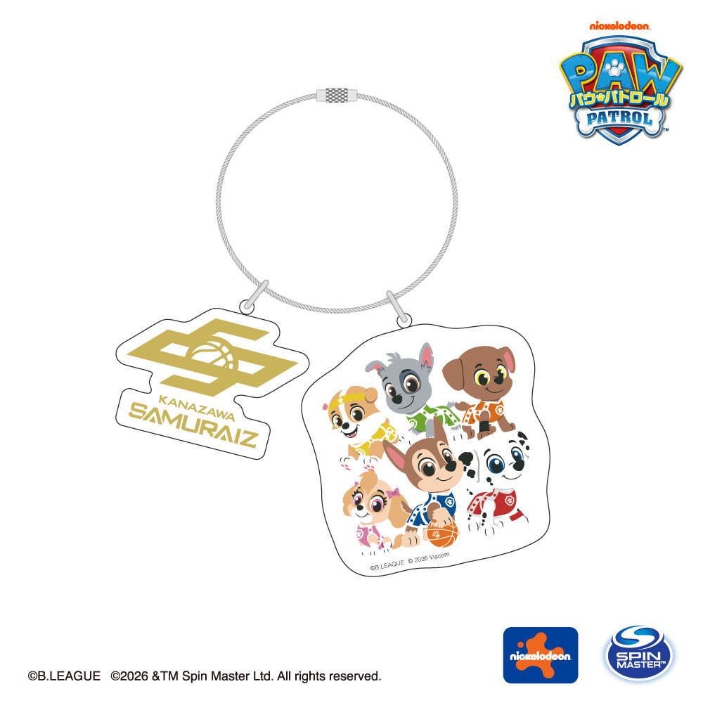 パウ･パトロールコラボ クラブロゴ入りアクリルキーホルダー(金沢サムライズ) 詳細画像 1カラー 1