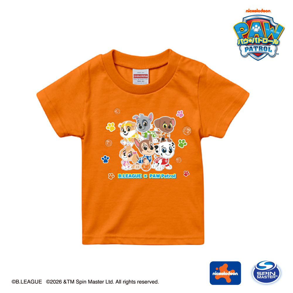 パウ･パトロールコラボ キッズTシャツ(オレンジ) 詳細画像 1カラー 1
