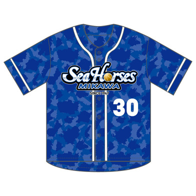 #30ホワイト選手 2025-26 ナンバーベースボールシャツ