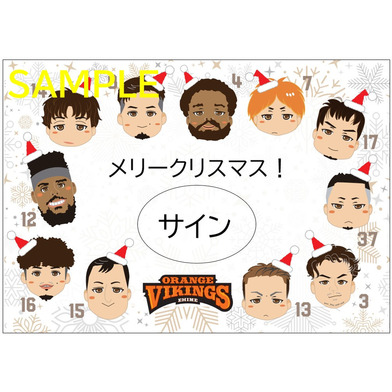 【数量限定】★12/12まで★選手からのクリスマスカード＊