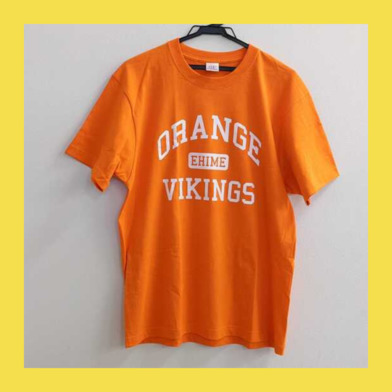 カレッジロゴTシャツ★オレンジ・ブラックの2色あり！★