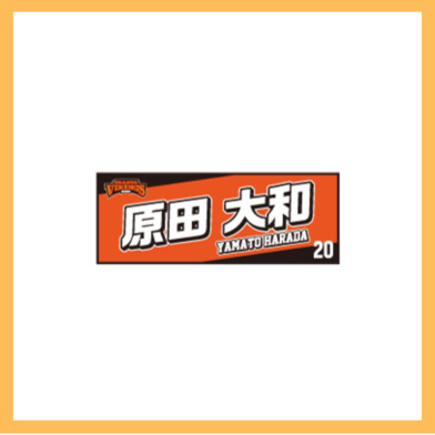 選手ネームタオル