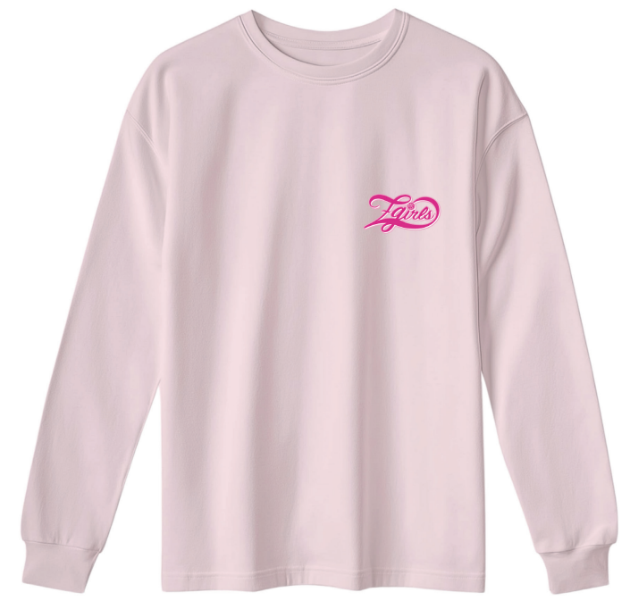 【Zgirls監修】限定デザインロングTシャツ 詳細画像 ライトピンク 1