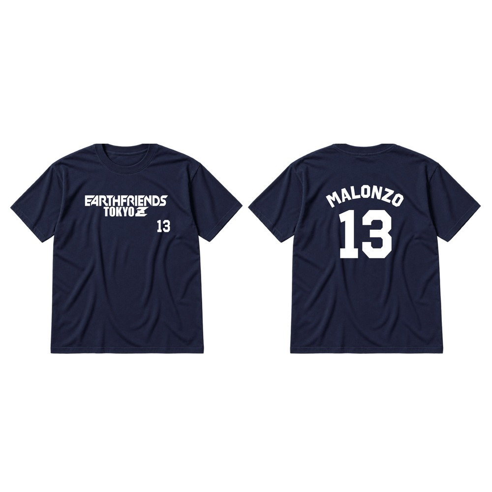2026-27 全選手Tシャツ｜顔なし｜ネイビー 詳細画像 #13_ジェイミー・マロンゾ 1