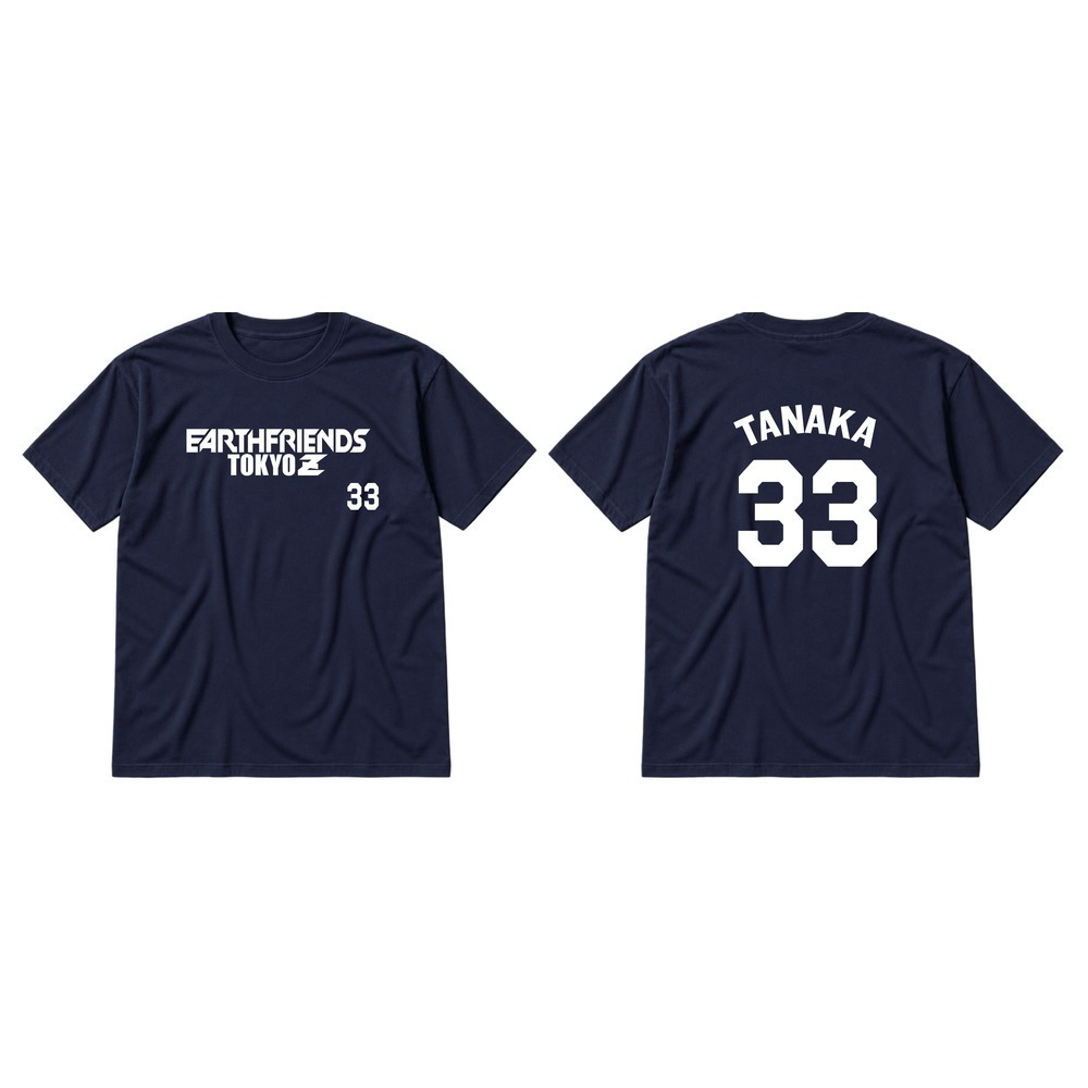 2026-27 全選手Tシャツ｜顔なし｜ネイビー 詳細画像 #33_田中 晴大 1