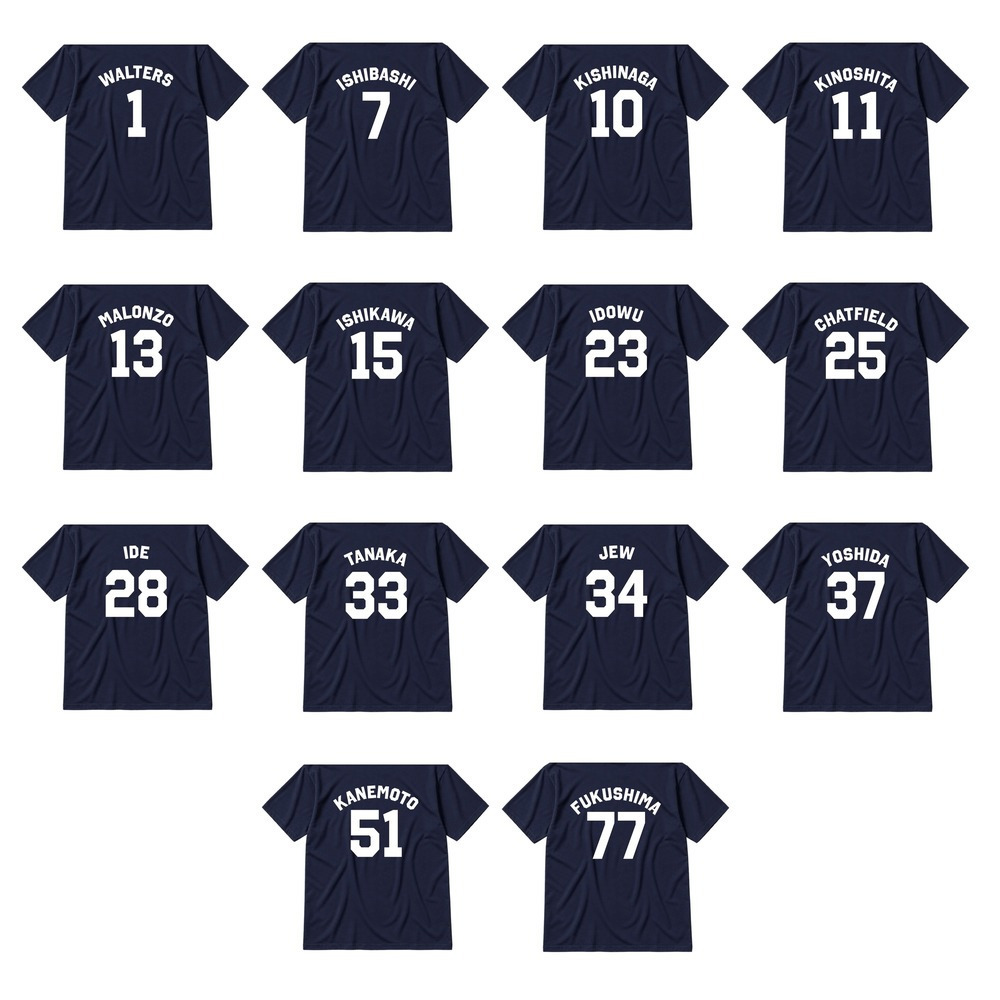2026-27 全選手Tシャツ｜顔なし｜ネイビー 詳細画像 #33_田中 晴大 2